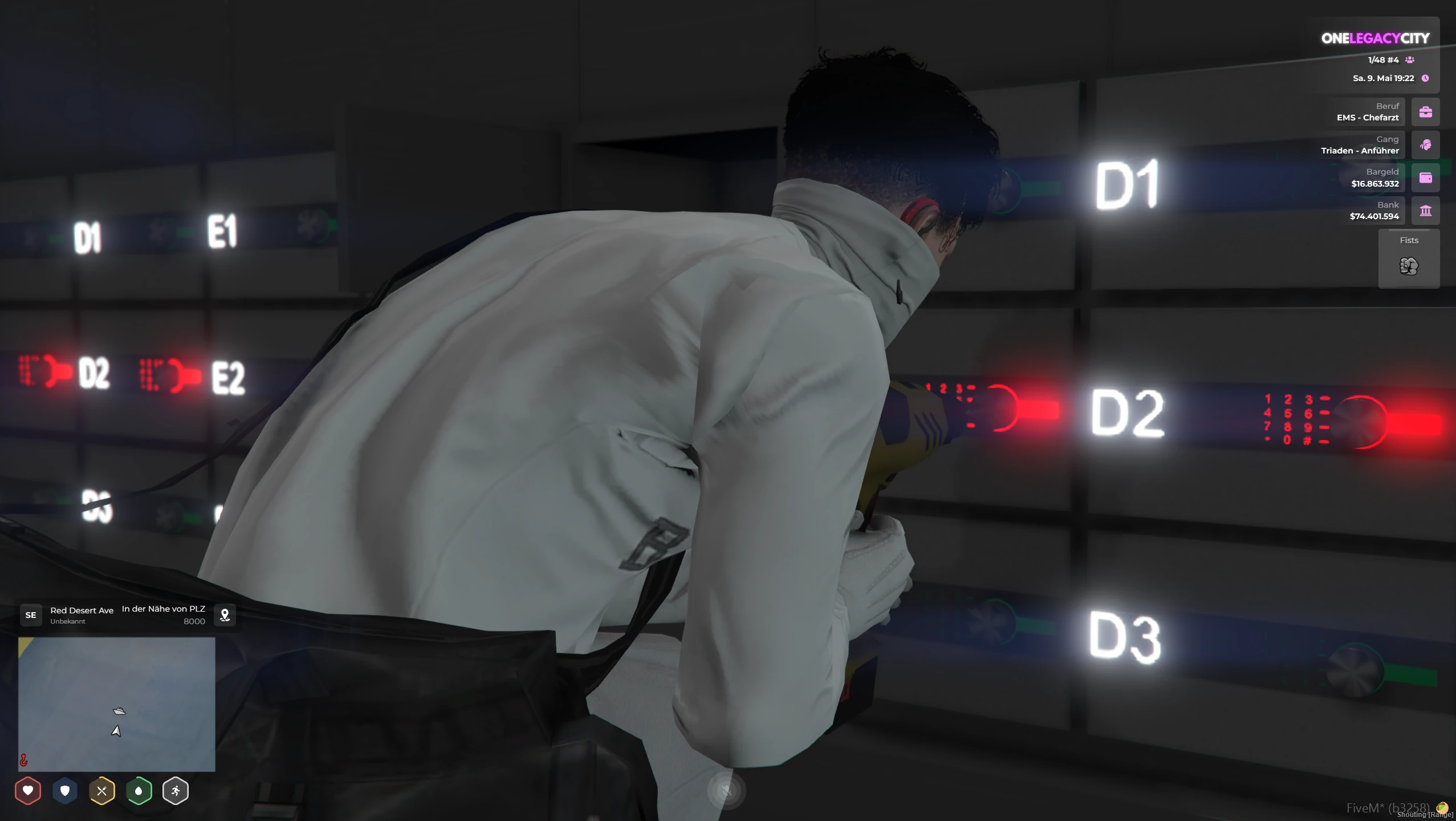 Eigenes HUD während einer EMS-Szene